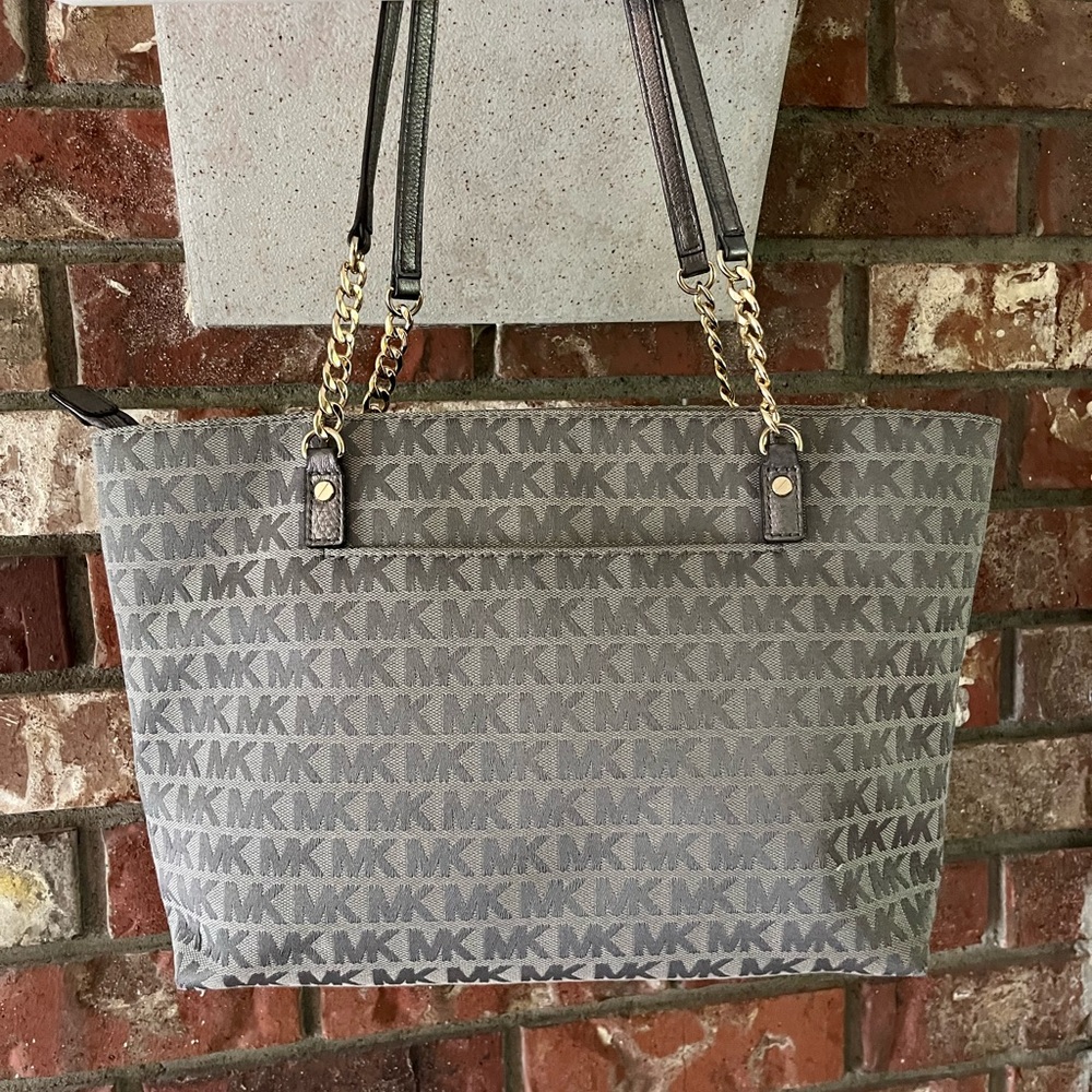 Michael Kors Monogram Gray Tote